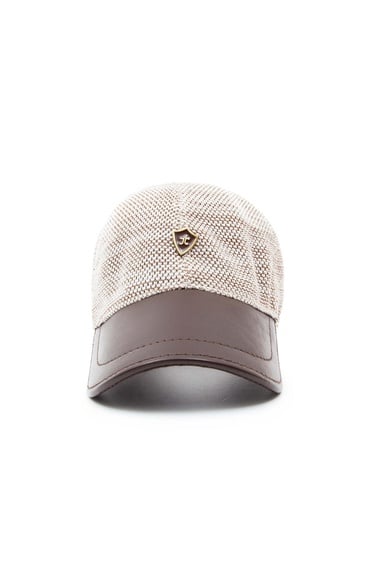  Tamer Tanca Erkek Hakiki Deri Kahverengi Şapka