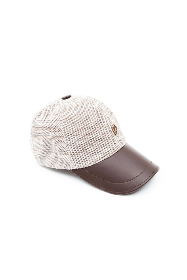  Tamer Tanca Erkek Hakiki Deri Kahverengi Şapka