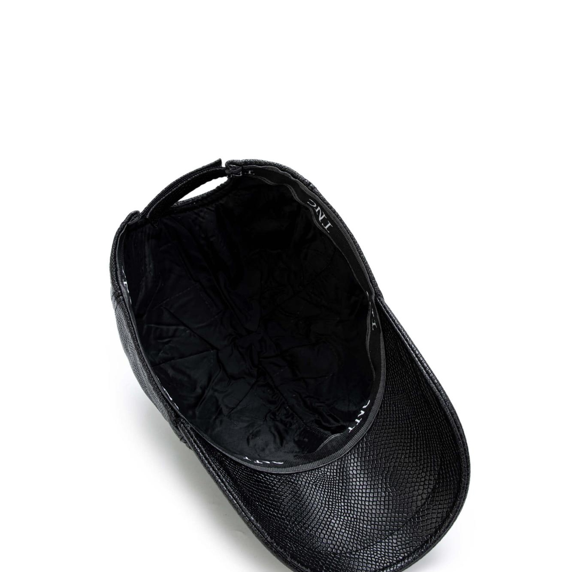 Tamer Tanca Erkek Vegan Siyah Baskı Şapka