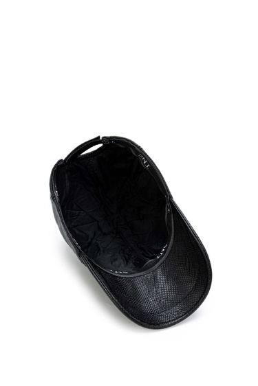  Tamer Tanca Erkek Vegan Siyah Baskı Şapka