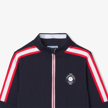  Jacadi Paris Erkek Çocuk Pamuklu Pike Fermuarlı Sweatshirt