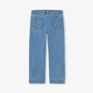  Jacadi Paris Kız Çocuk Retro Geniş Paça Jean Pantolon