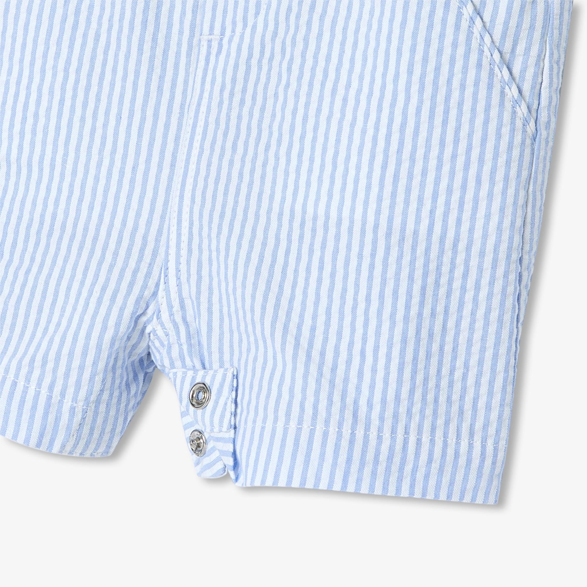 Jacadi Paris Erkek Bebek Gofre Çizgili Salopet