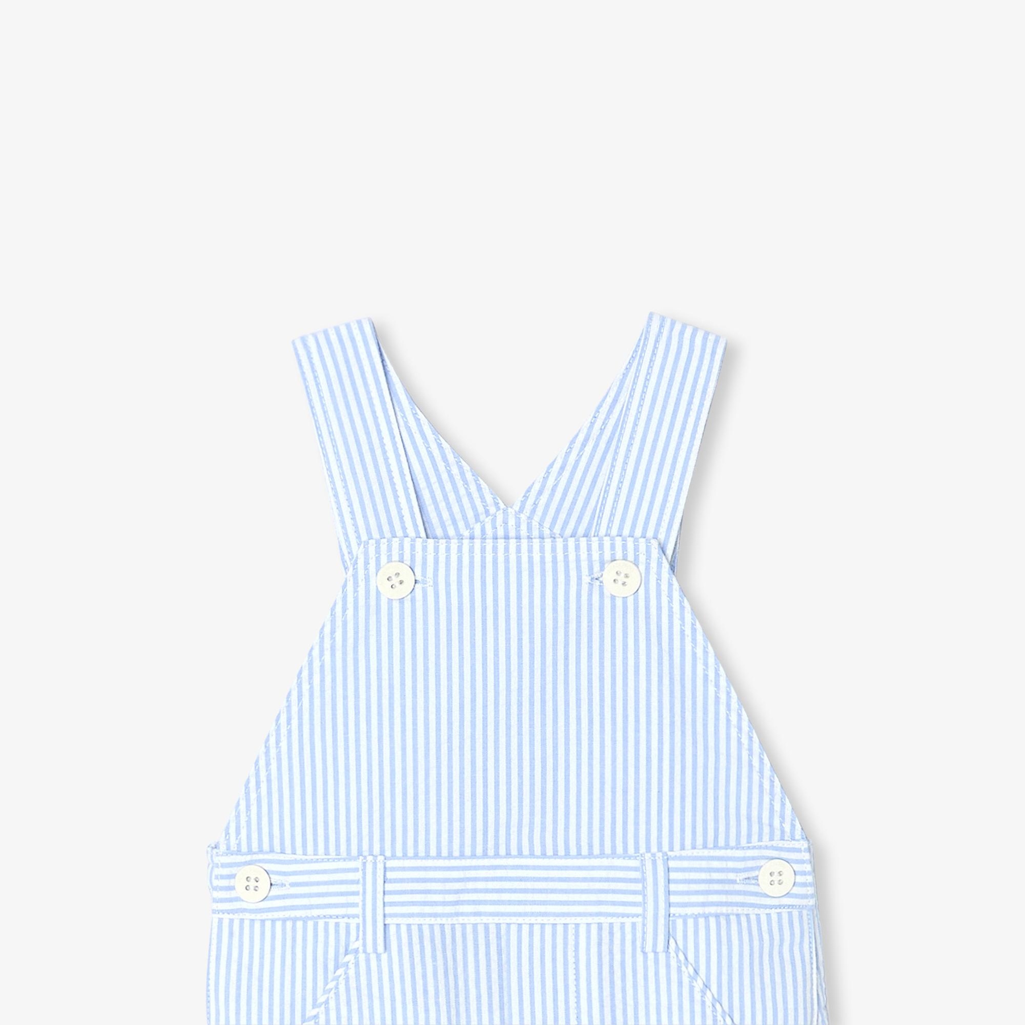 Jacadi Paris Erkek Bebek Gofre Çizgili Salopet