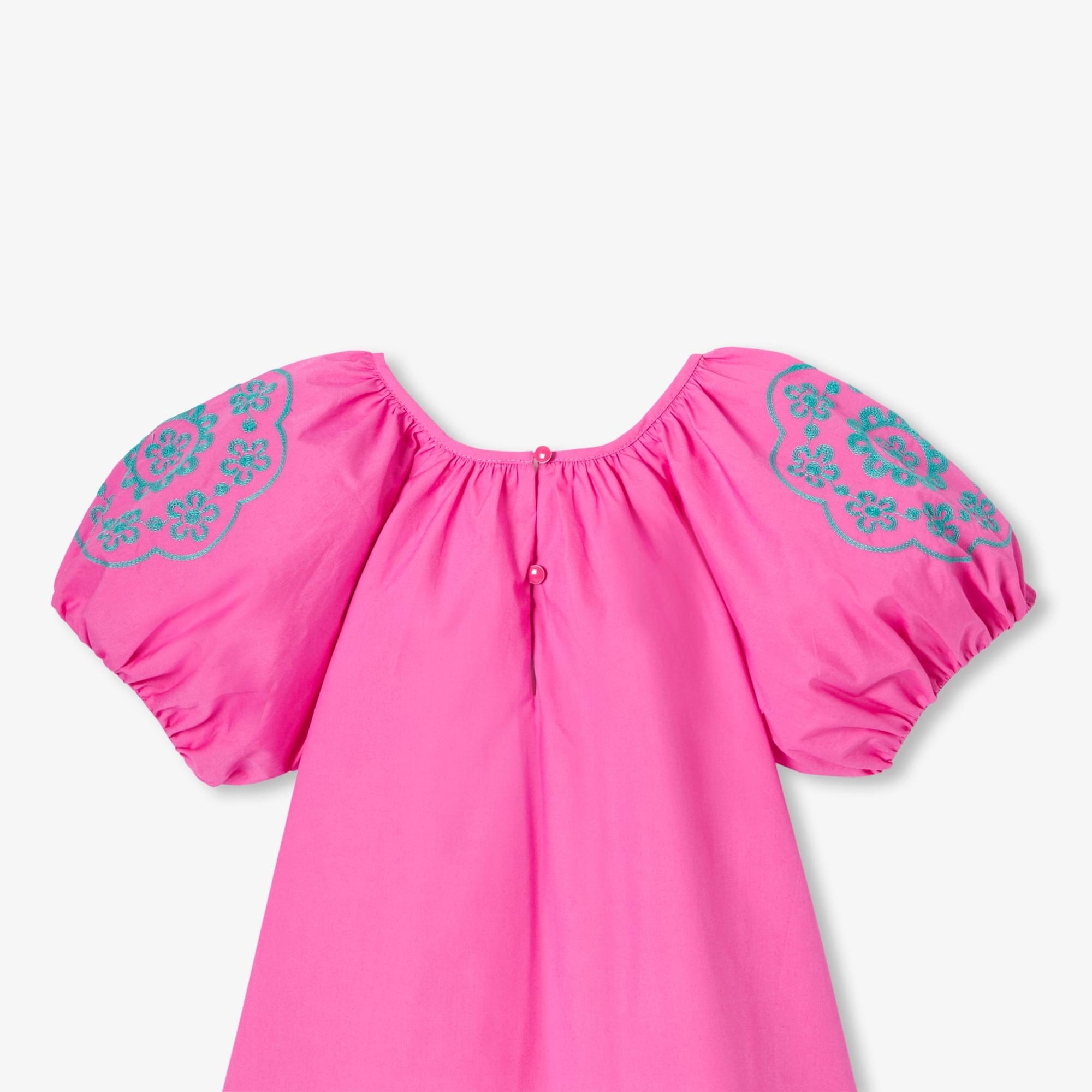 Jacadi Paris Kız Çocuk Balon Kollu Poplin Bluz