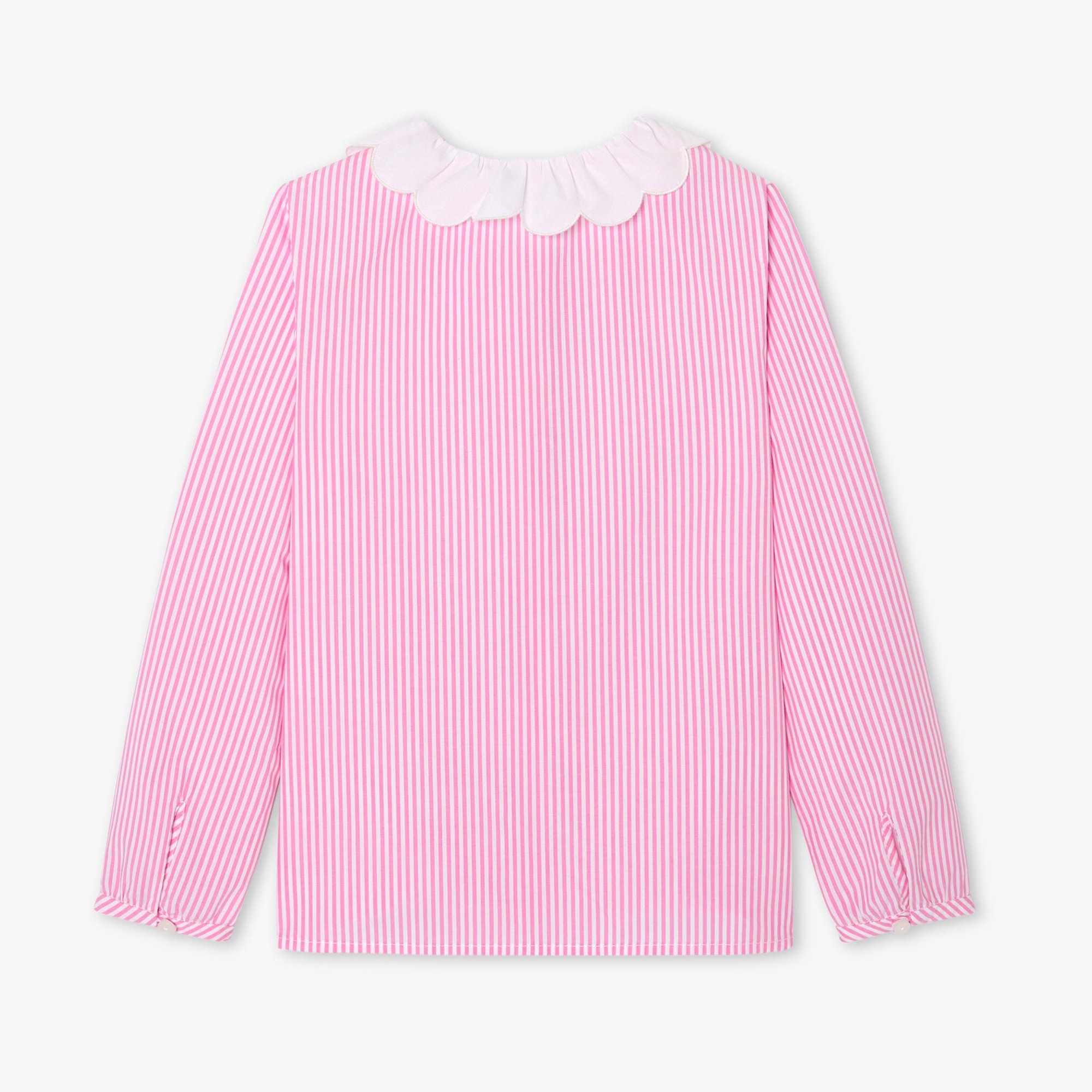 Jacadi Paris Kız Çocuk Çizgili Poplin Bluz