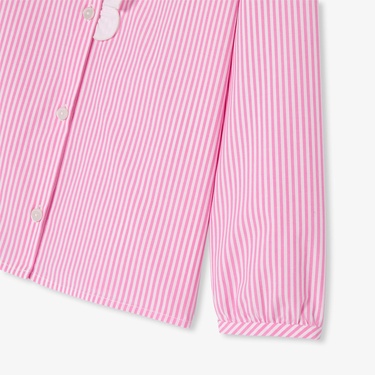  Jacadi Paris Kız Çocuk Çizgili Poplin Bluz