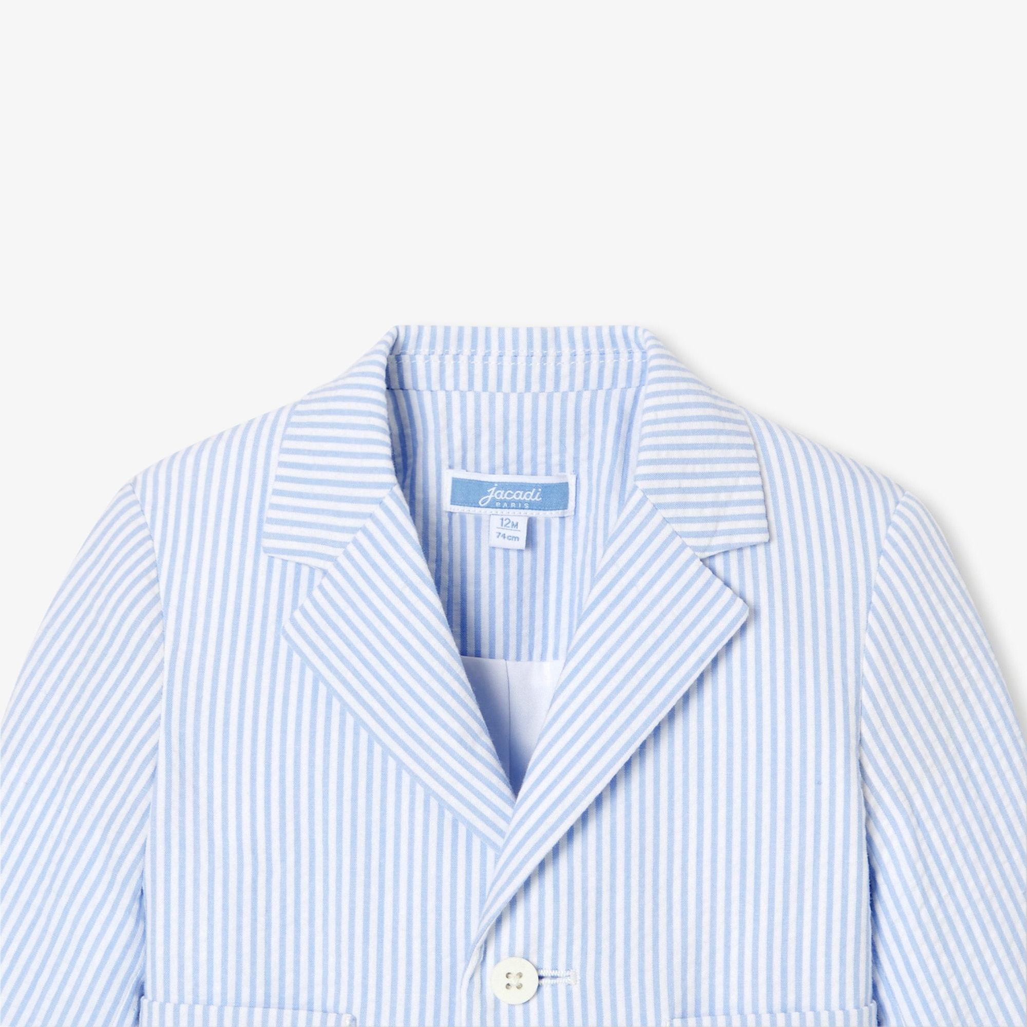 Jacadi Paris Erkek Bebek Gofre Çizgili Ceket