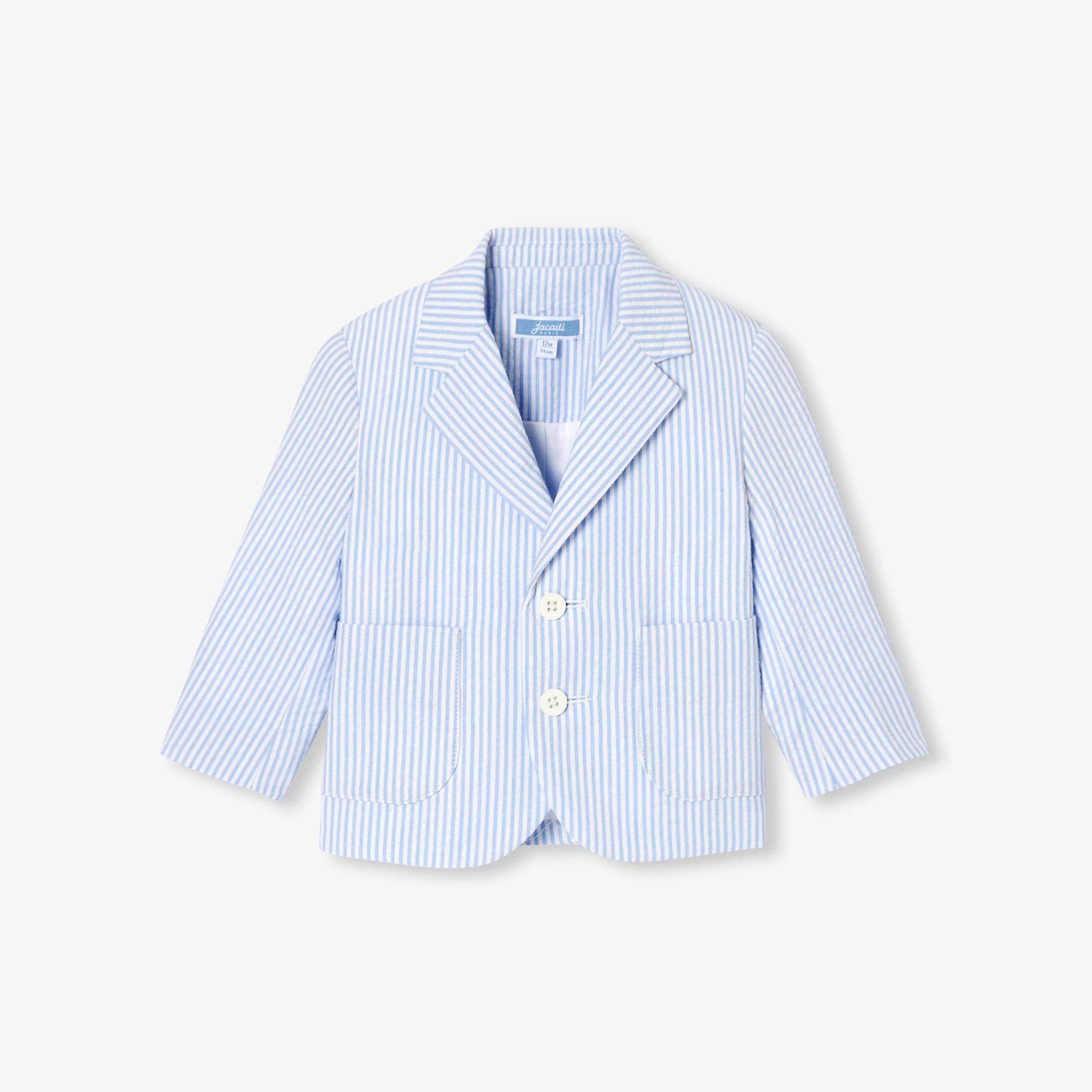 Jacadi Paris Erkek Bebek Gofre Çizgili Ceket