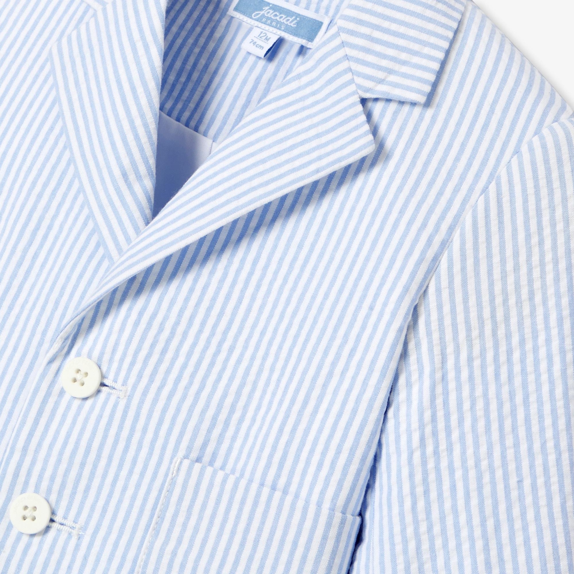 Jacadi Paris Erkek Bebek Gofre Çizgili Ceket