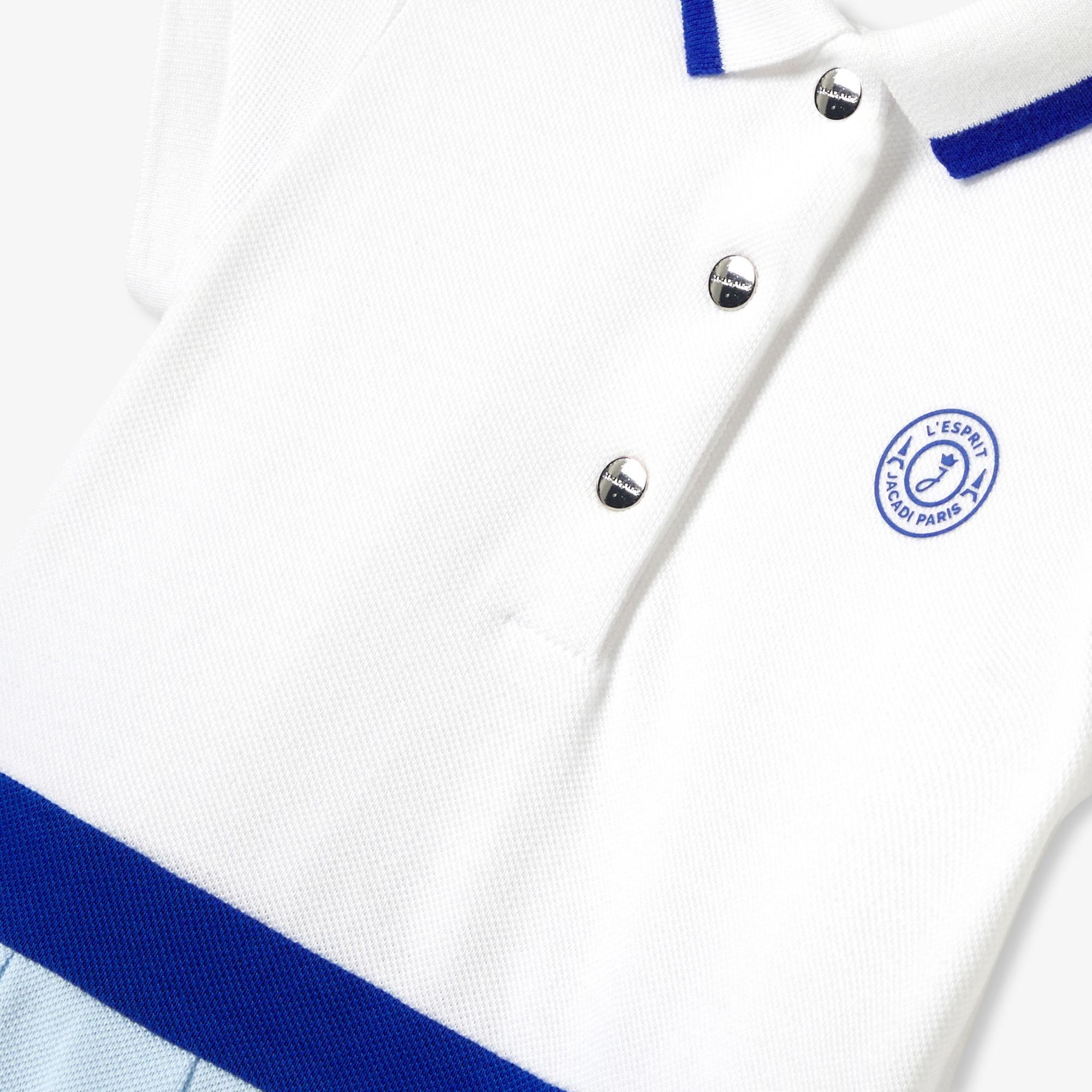 Jacadi Paris Kız Bebek Pamuklu Pike Polo Yaka Elbise