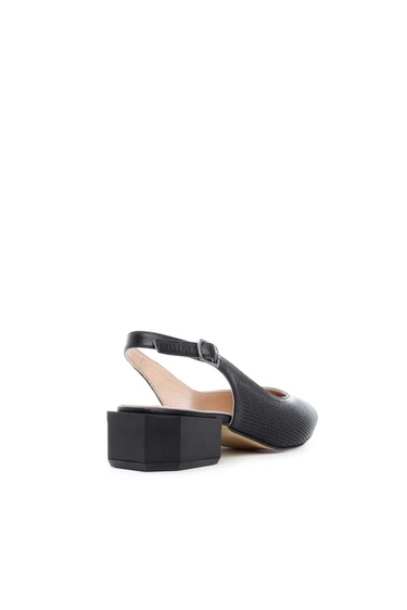  Tamer Tanca Kadın Hakiki Deri Siyah Klasik Ayakkabı