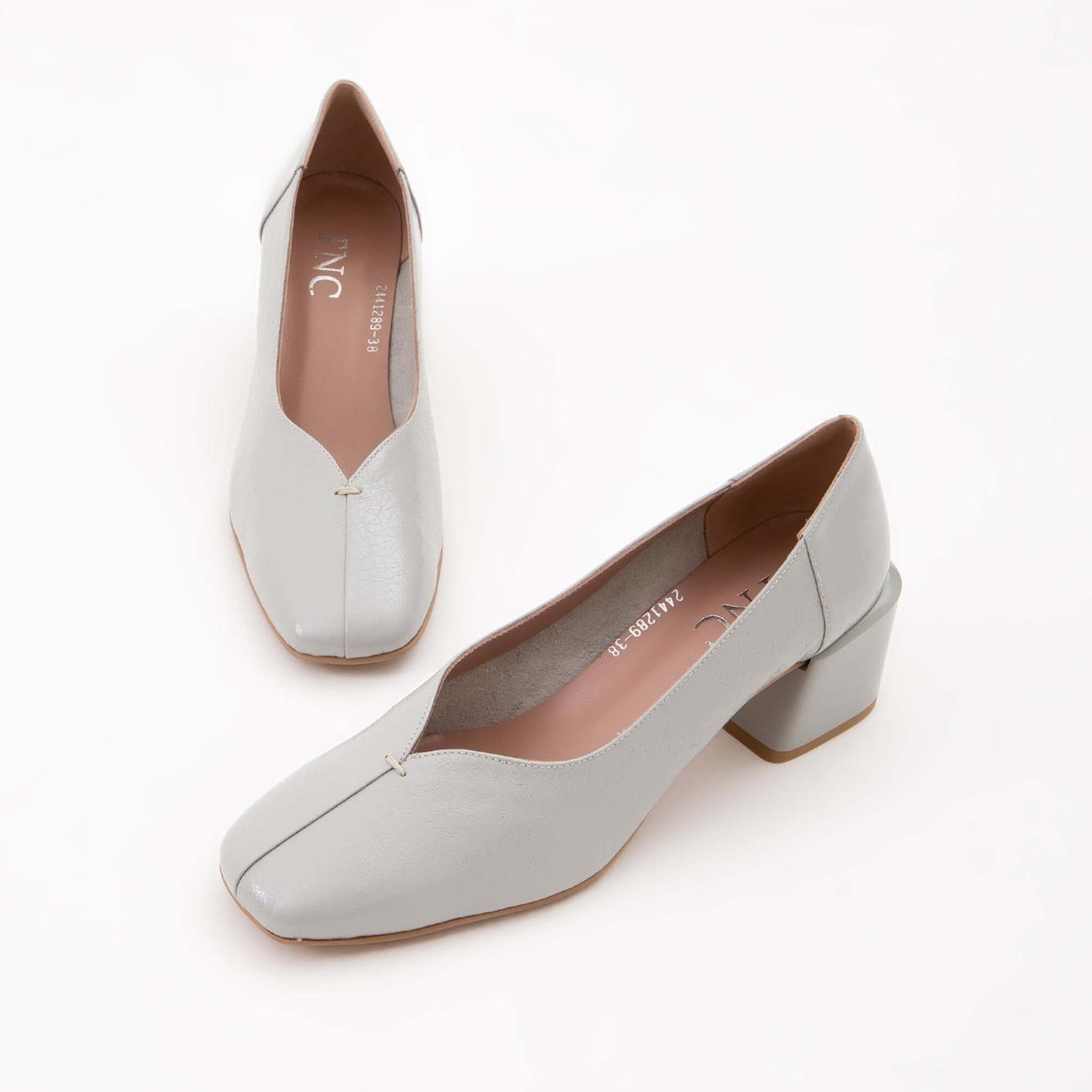 Tamer Tanca Kadın Hakiki Deri Gri Rugan GOVA Ayakkabı