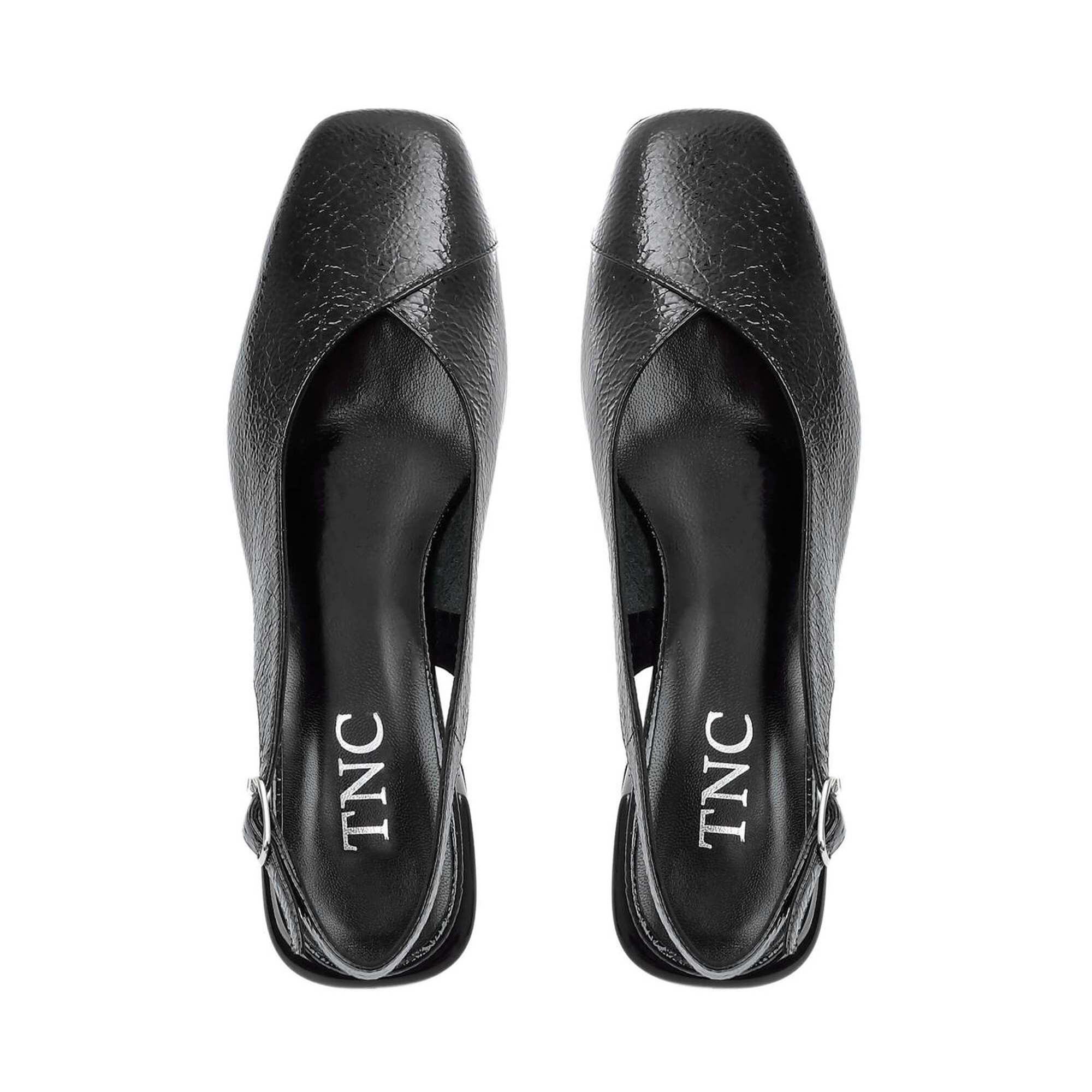 Tamer Tanca Kadın Hakiki Deri Siyah Rugan Günlük Ayakkabı