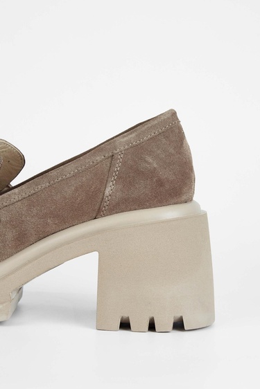  Tamer Tanca Kadın Hakiki Deri Bej Makosen Ayakkabı