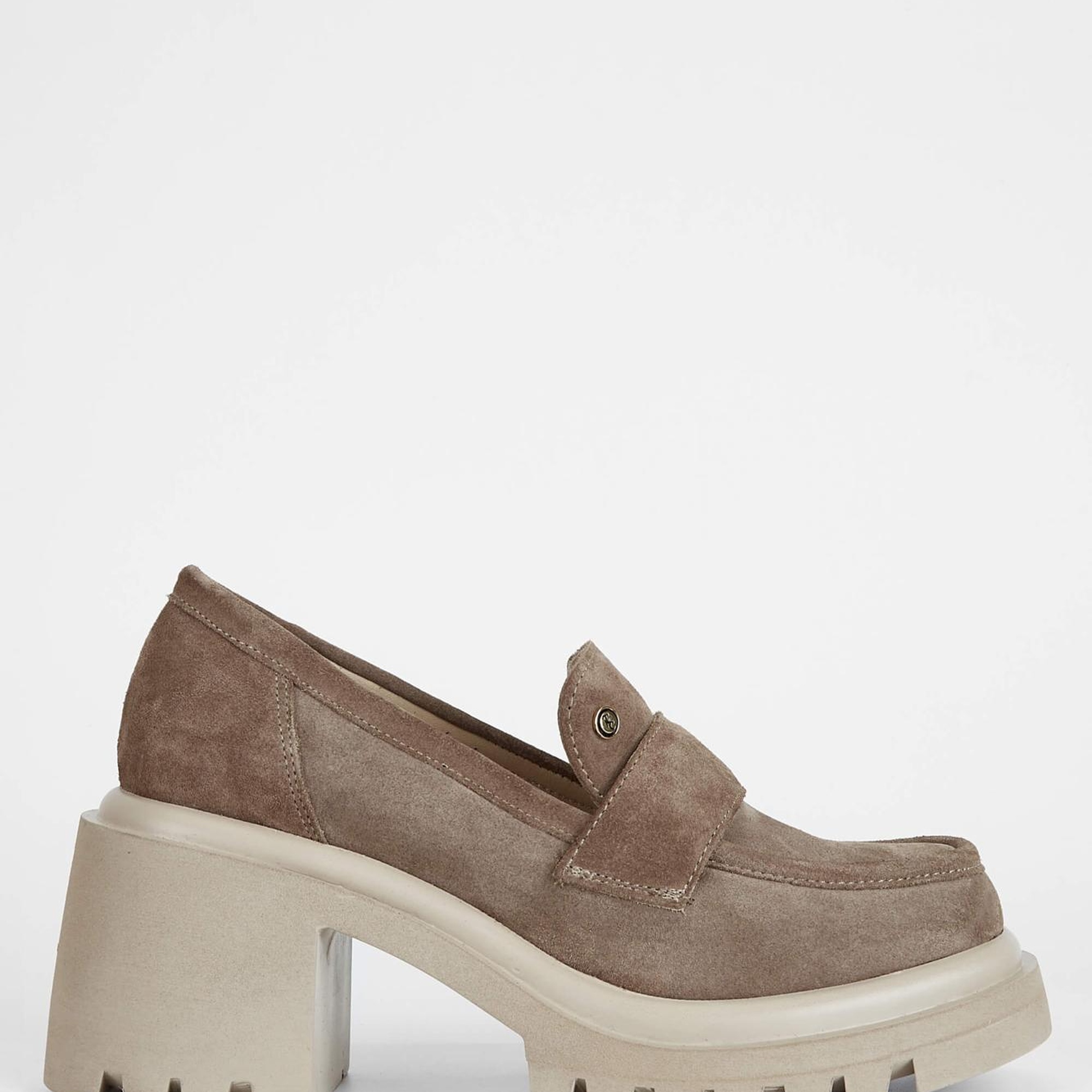 Tamer Tanca Kadın Hakiki Deri Bej Makosen Ayakkabı