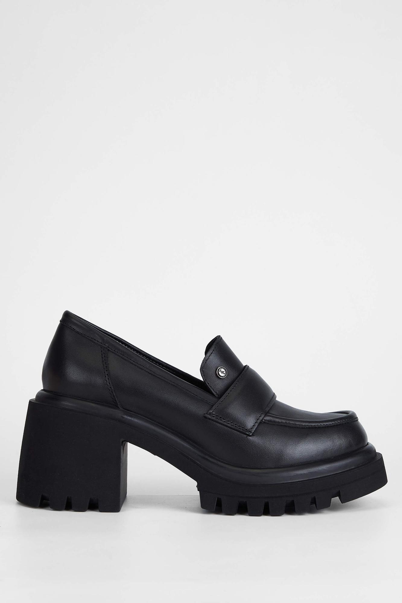  Tamer Tanca Kadın Hakiki Deri Siyah Deri Makosen Ayakkabı