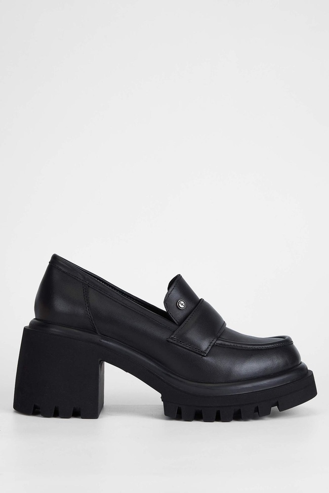  Tamer Tanca Kadın Hakiki Deri Siyah Deri Makosen Ayakkabı