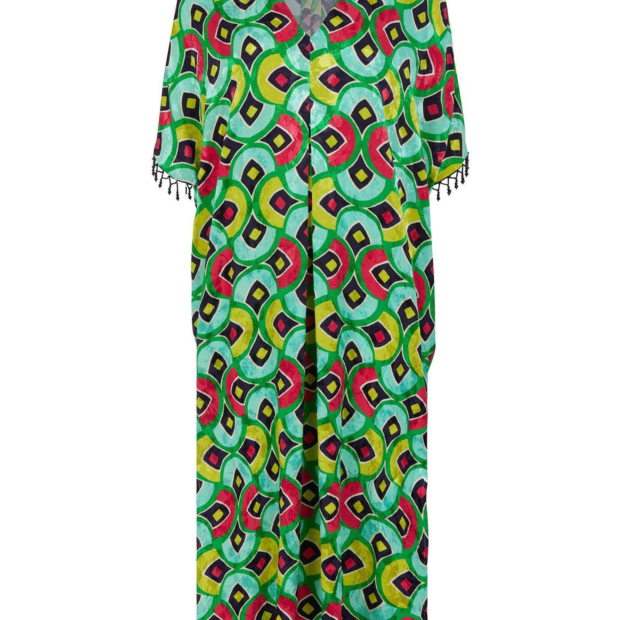 Desenli Dökümlü Kaftan