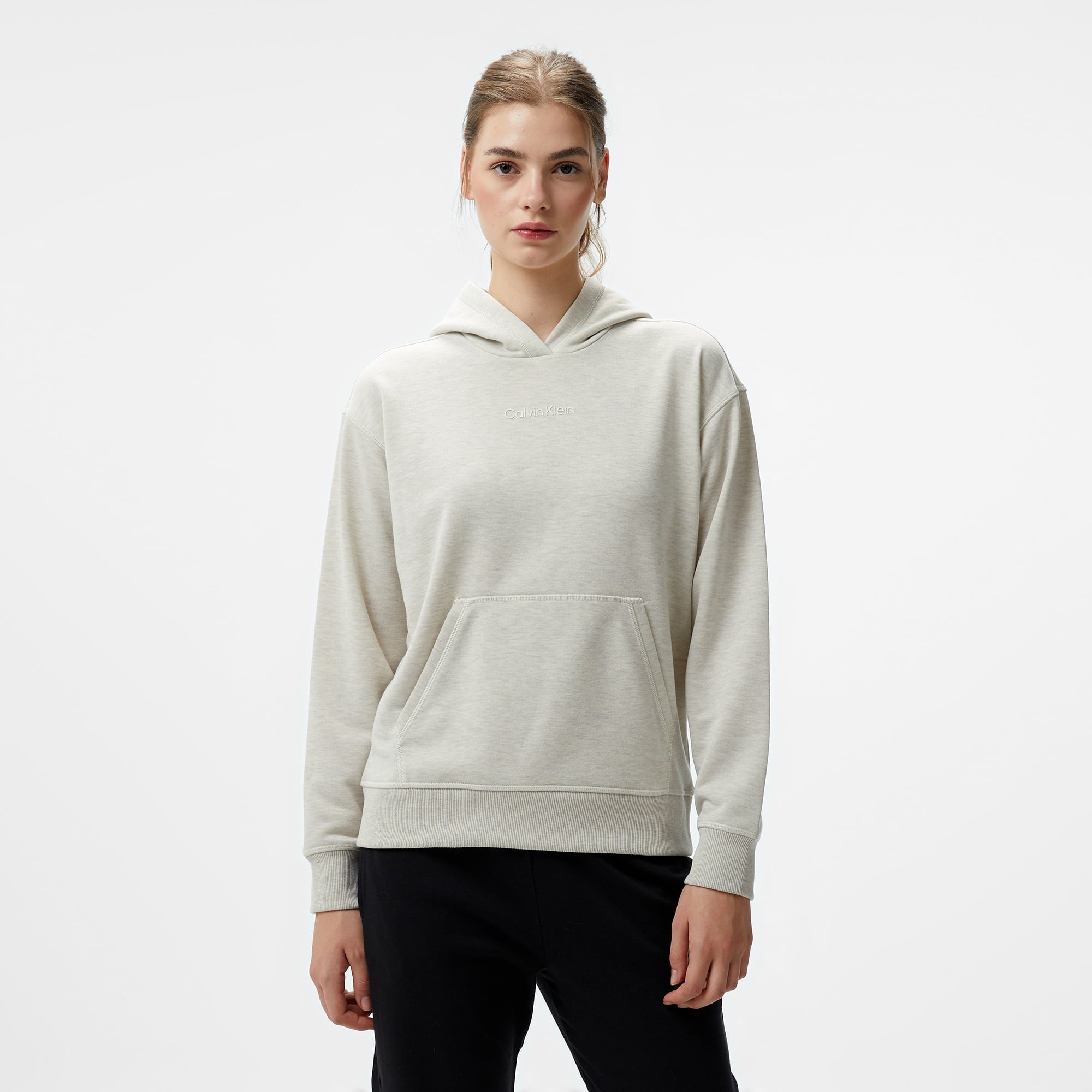 Calvin Klein Pullover Kadın Bej Sweatshirt
