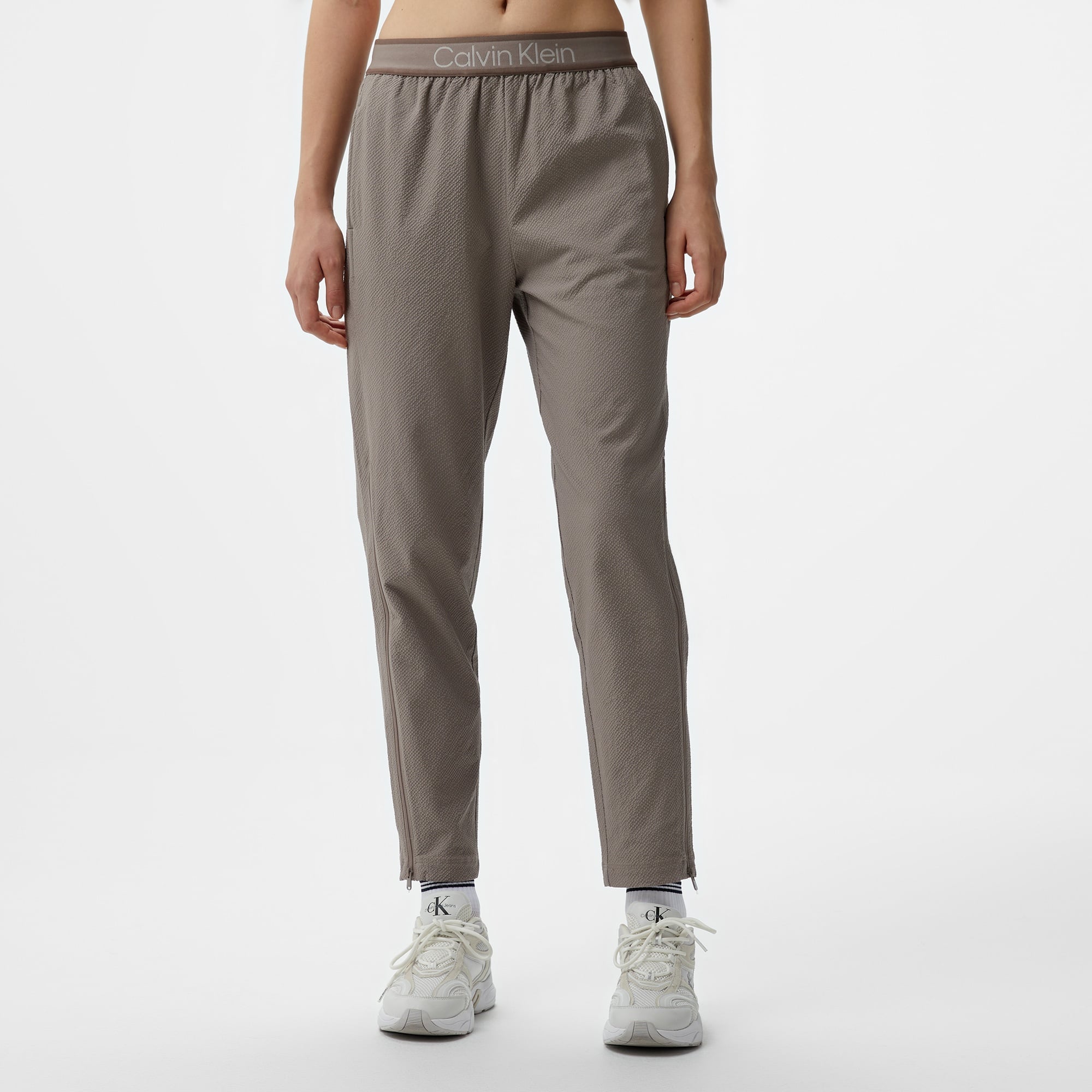 Calvin Klein Woven Kadın Kahverengi Pantolon