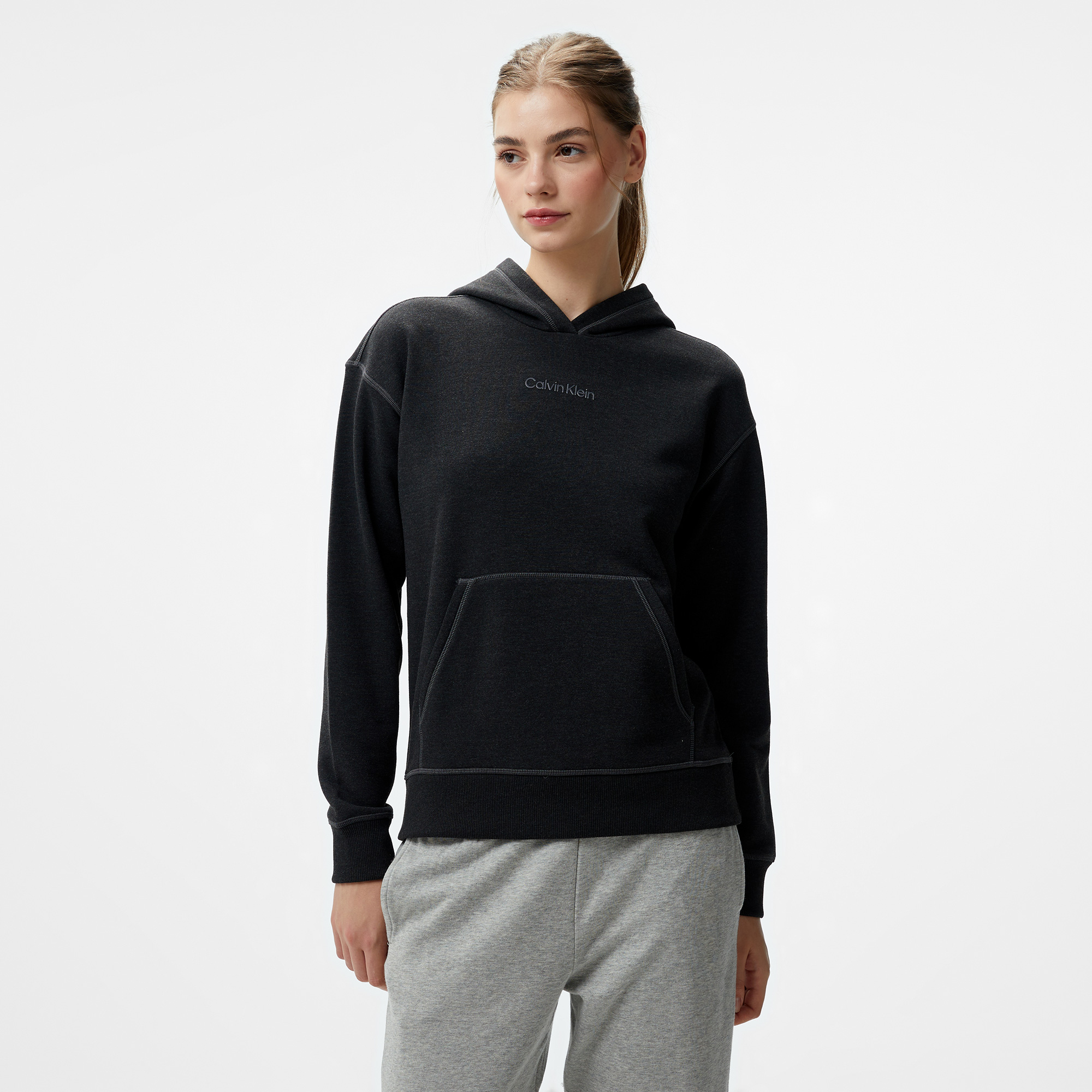  Calvin Klein Pullover Kadın Siyah Sweatshirt