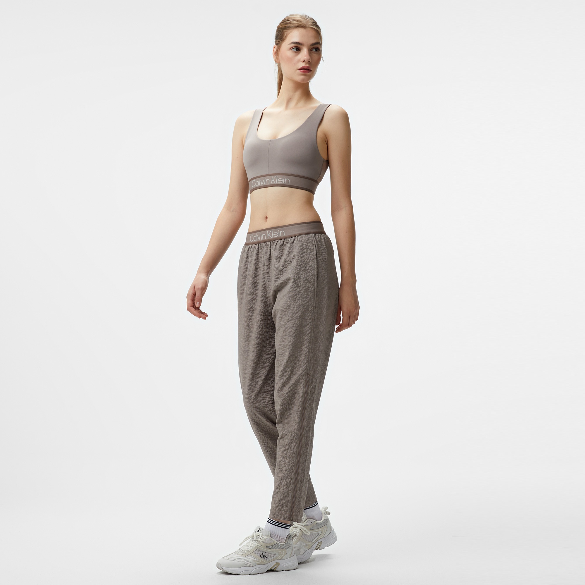 Calvin Klein Woven Kadın Kahverengi Pantolon