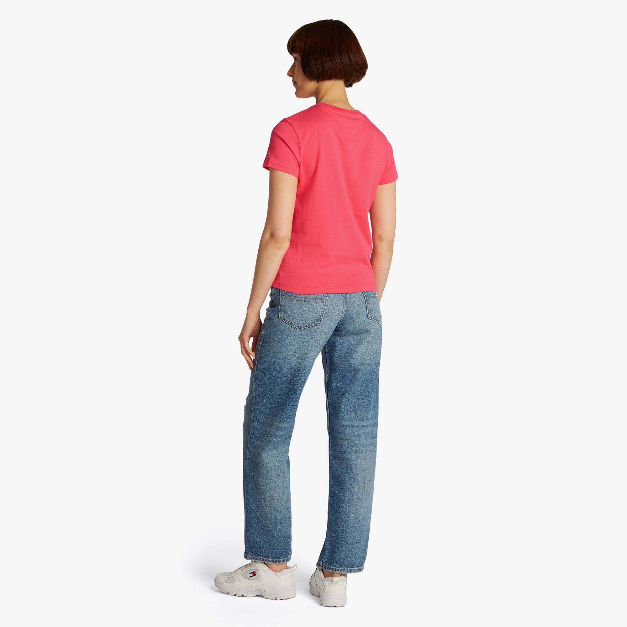 Tommy Jeans Regular Bubble Kadın Pembe T-Shirt