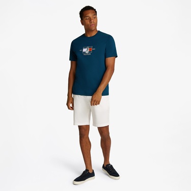 Tommy Hilfiger Flag Sailing Erkek Lacivert T-Shirt