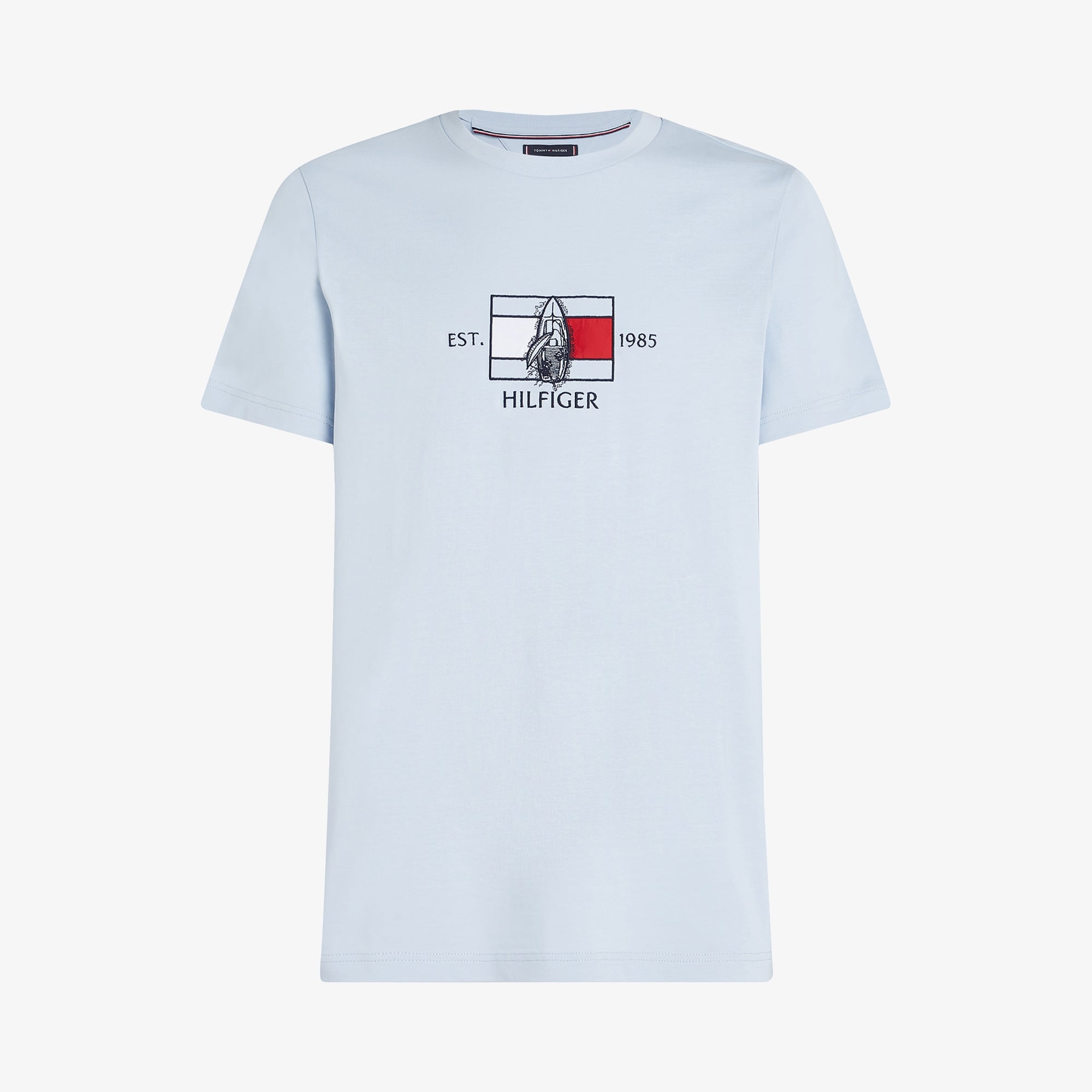 Tommy Hilfiger Flag Sailing Erkek Mavi T-Shirt