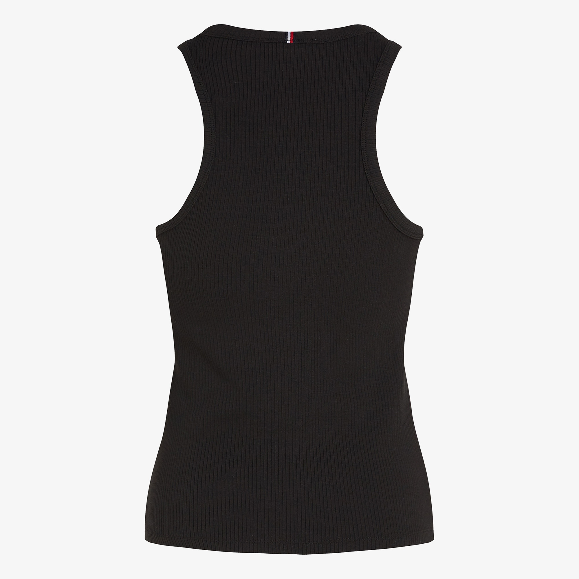 Tommy Hilfiger Slim 5X2 Rib Tank Kadın Siyah T-Shirt