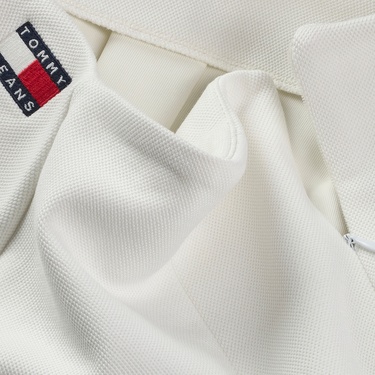  Tommy Jeans Pique Badge F&F Ext Kadın Beyaz Etek