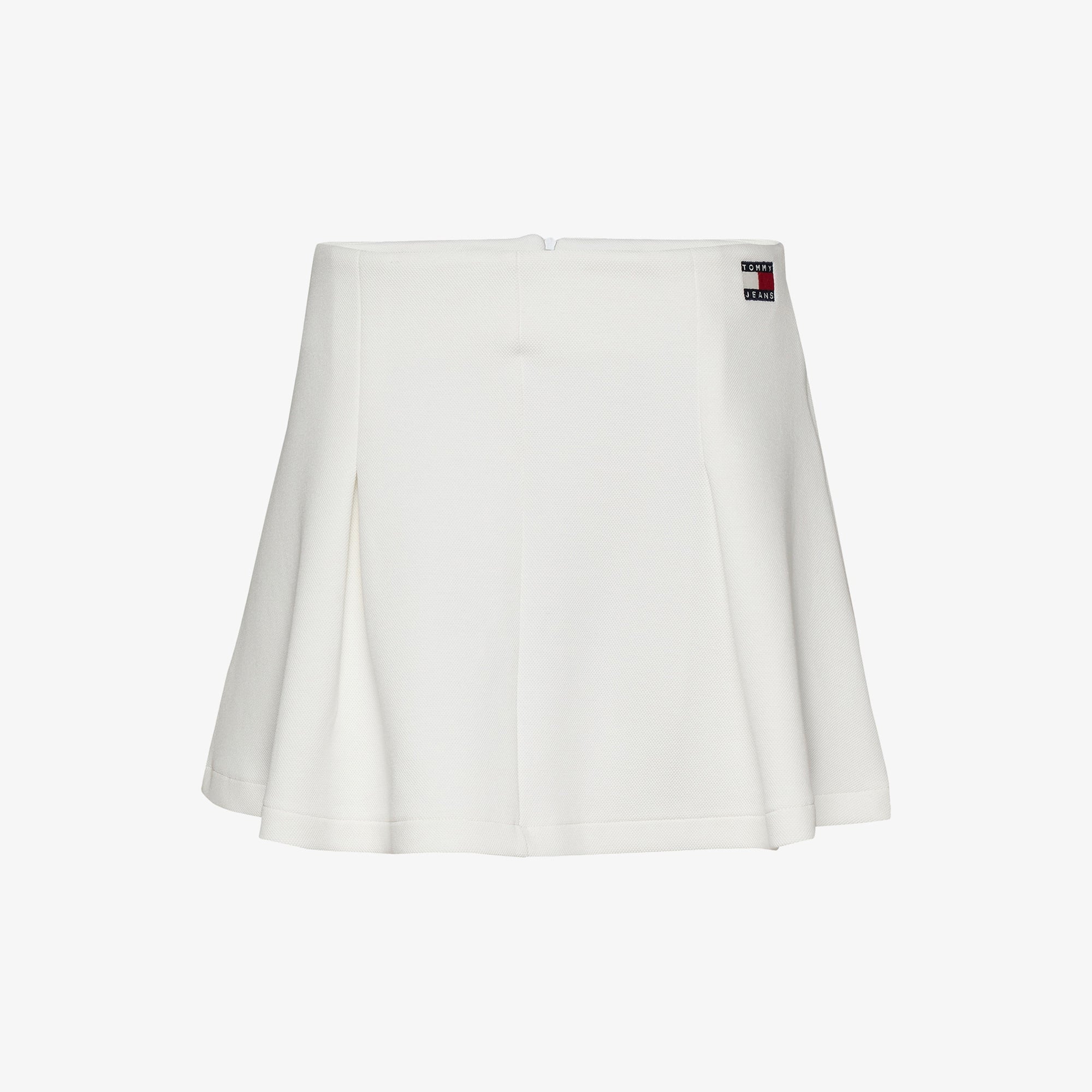 Tommy Jeans Pique Badge F&F Ext Kadın Beyaz Etek