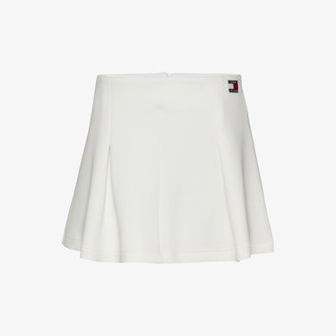  Tommy Jeans Pique Badge F&F Ext Kadın Beyaz Etek