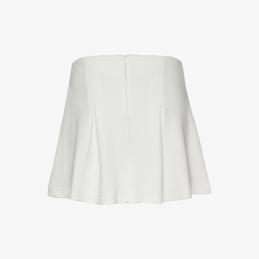  Tommy Jeans Pique Badge F&F Ext Kadın Beyaz Etek