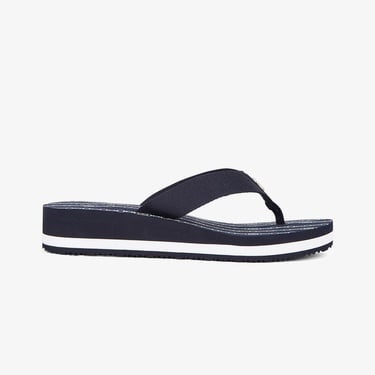  Tommy Hilfiger Chainprint Midwedge Kadın Lacivert Terlik