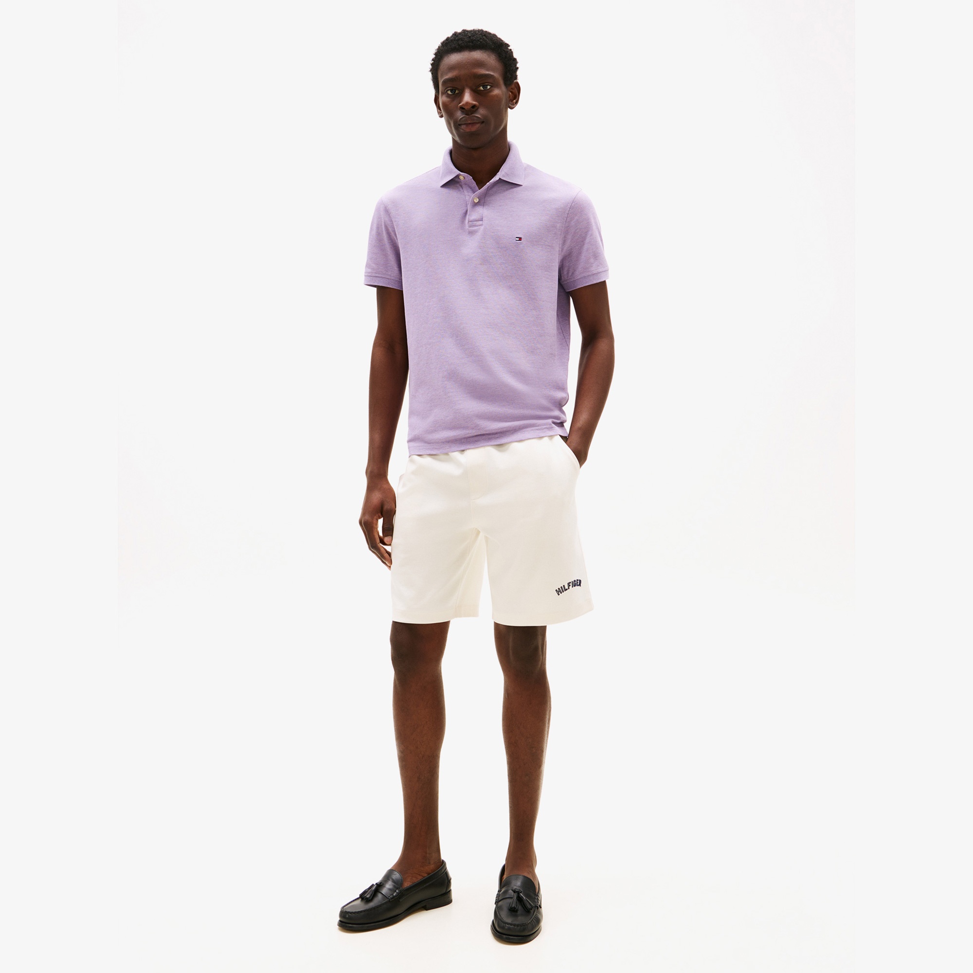 Tommy Hilfiger 1985 Regular Erkek Mor Polo