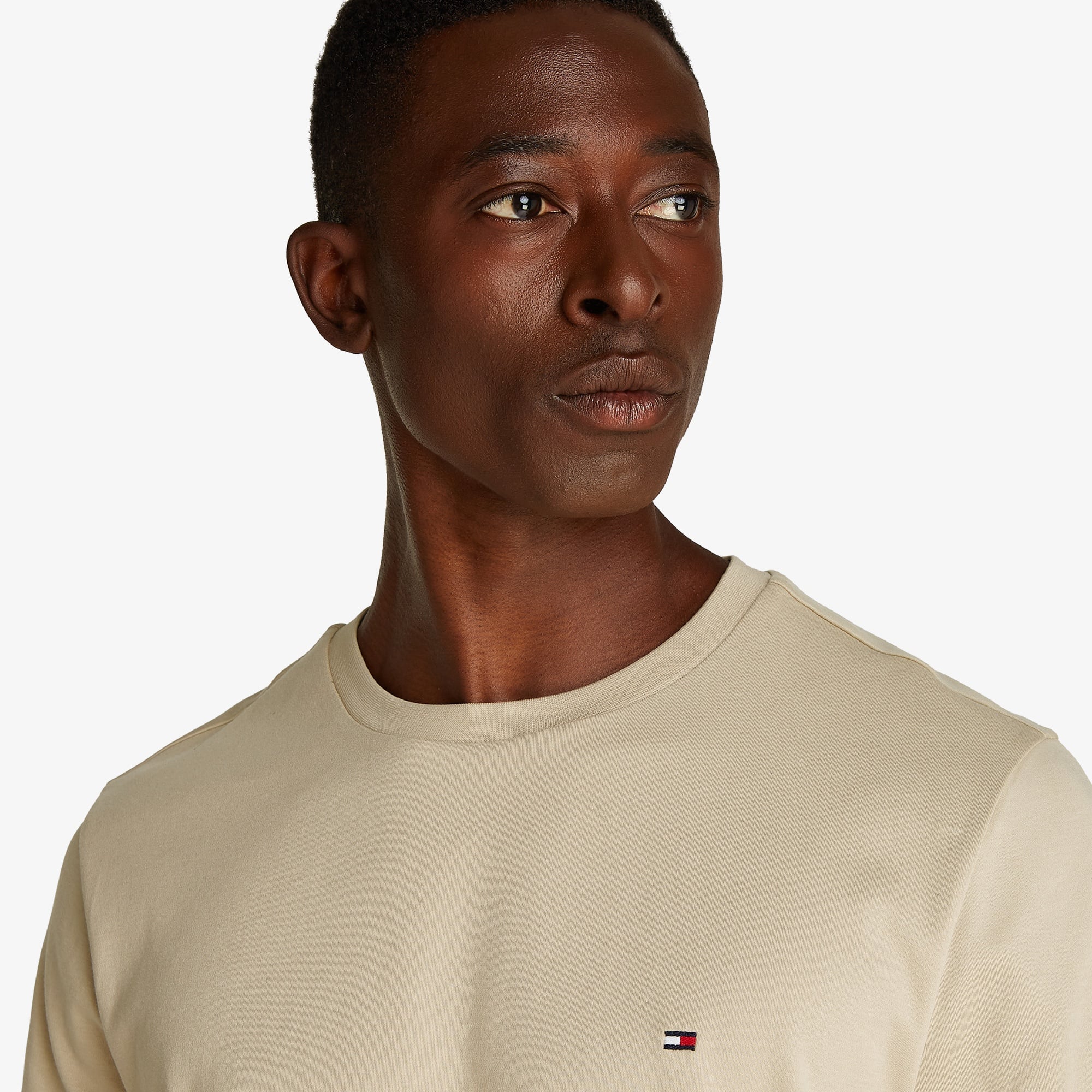 Tommy Hilfiger Light Interlock Erkek Haki T-Shirt