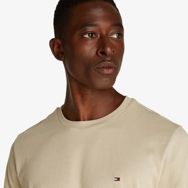  Tommy Hilfiger Light Interlock Erkek Haki T-Shirt