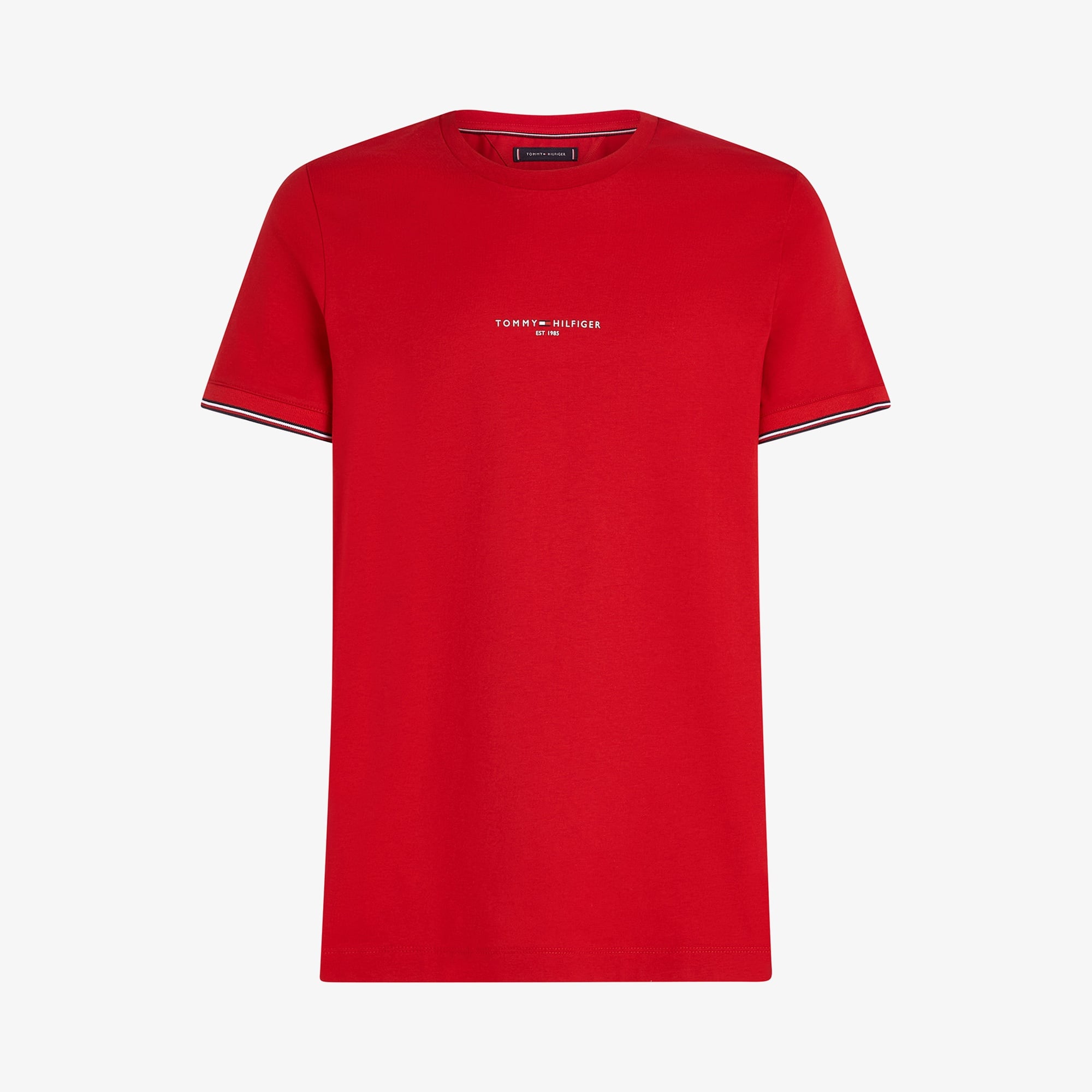 Tommy Hilfiger Logo Tipped Erkek Kırmızı T-Shirt