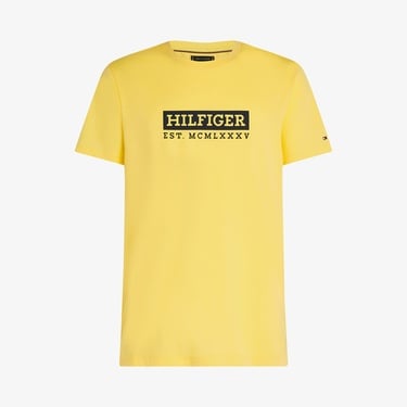  Tommy Hilfiger Colour To Colour Graphic Erkek Sarı T-Shirt