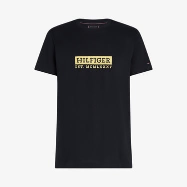  Tommy Hilfiger Colour To Colour Graphic Erkek Mavi T-Shirt