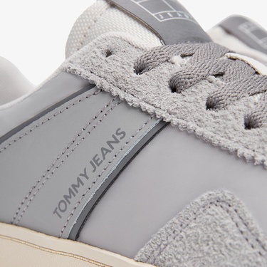  Tommy Hilfiger The Greenwich Mix Media Erkek Gri Sneaker