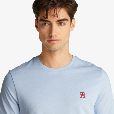  Tommy Hilfiger Monogram Imd Erkek Mavi T-Shirt