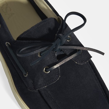  Erkek Lacivert Bağcıklı Süet Günlük Ayakkabı