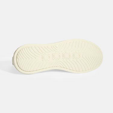  Erkek Krem Bağcıklı Deri Spor Ayakkabı