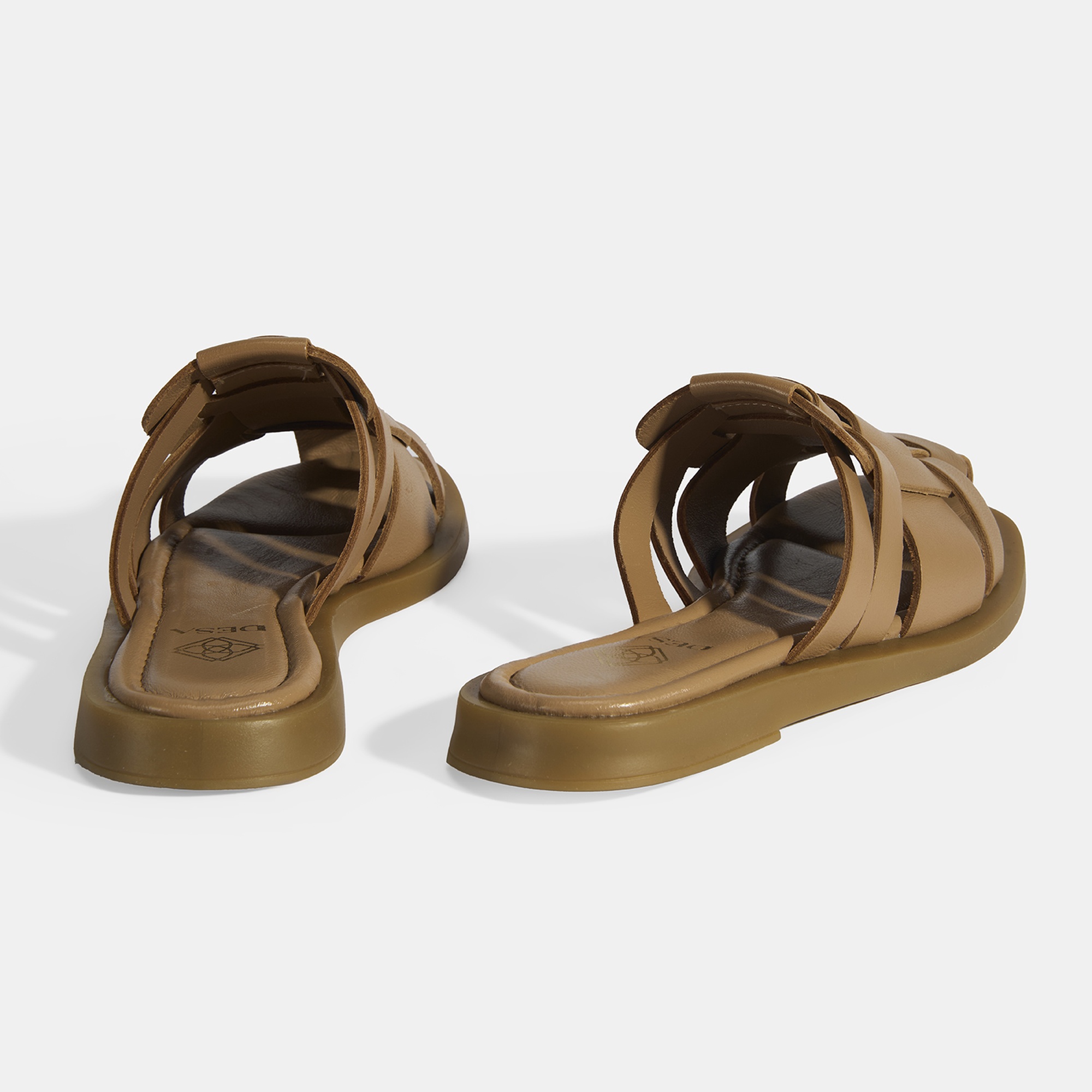 Kadın Taba Deri Terlik