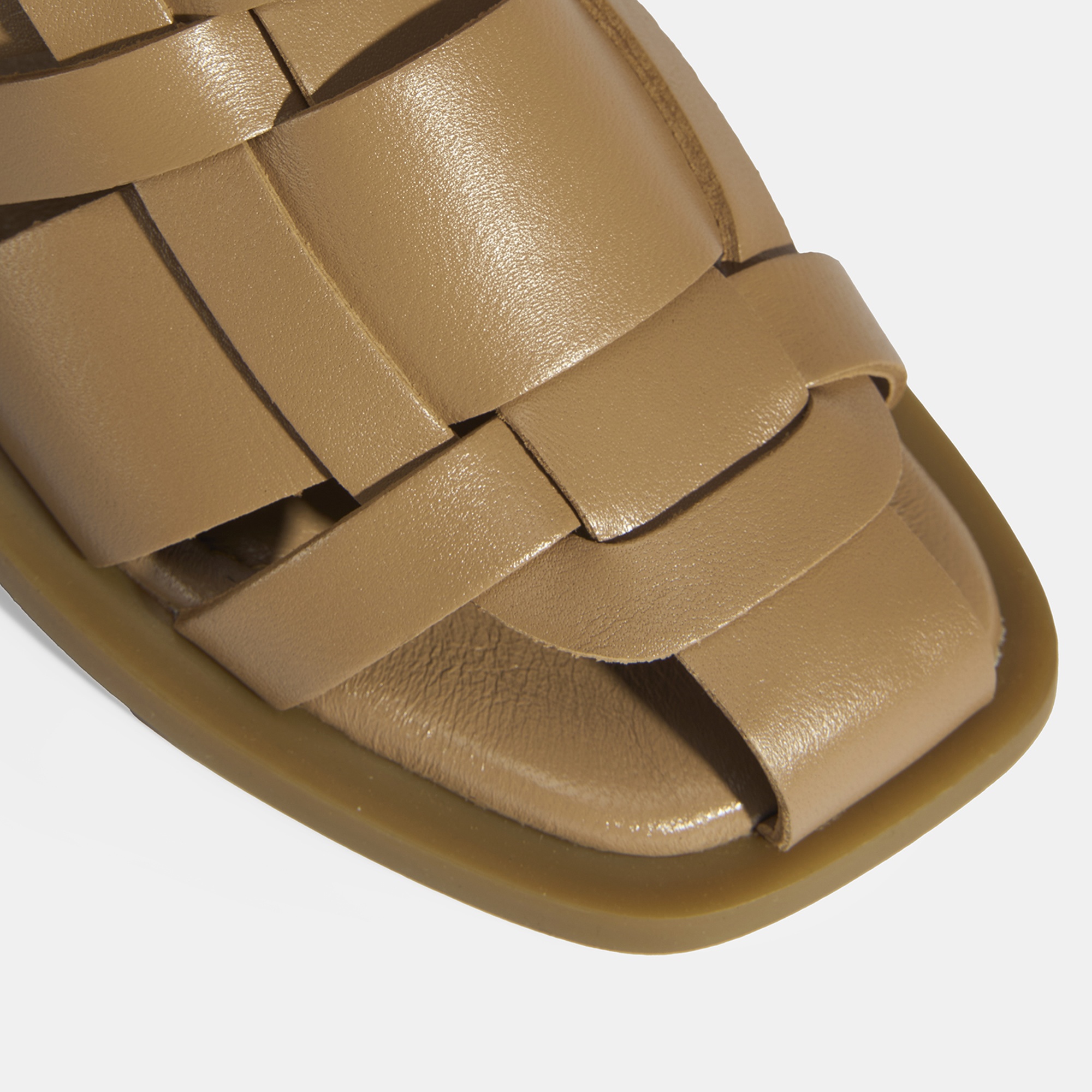 Kadın Taba Deri Terlik