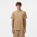 Erkek Relaxed Fit Bisiklet Yaka Haki T-Shirt