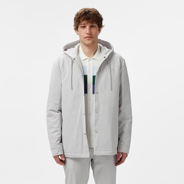  Lacoste Erkek Regular Fit Kapüşonlu Gri Ceket